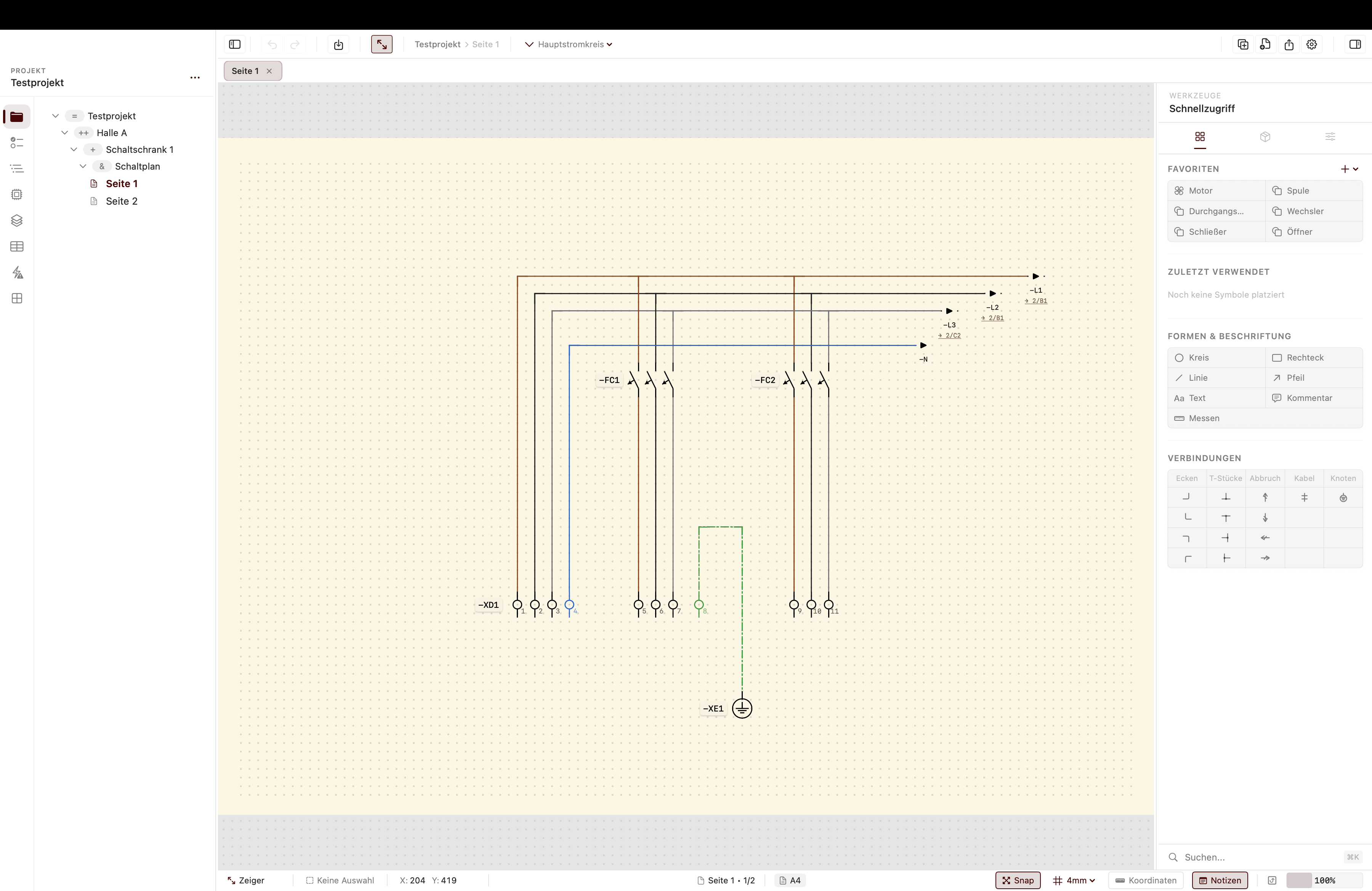 Wire-Routing mit Corner-System